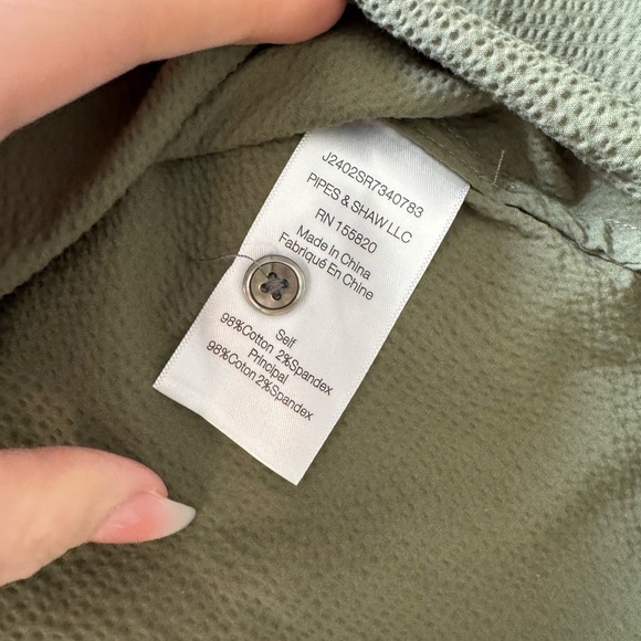 VERONICA BEARD Almera Collared Popover Blouse in Green Size Small NWT - Picture 10 of 12